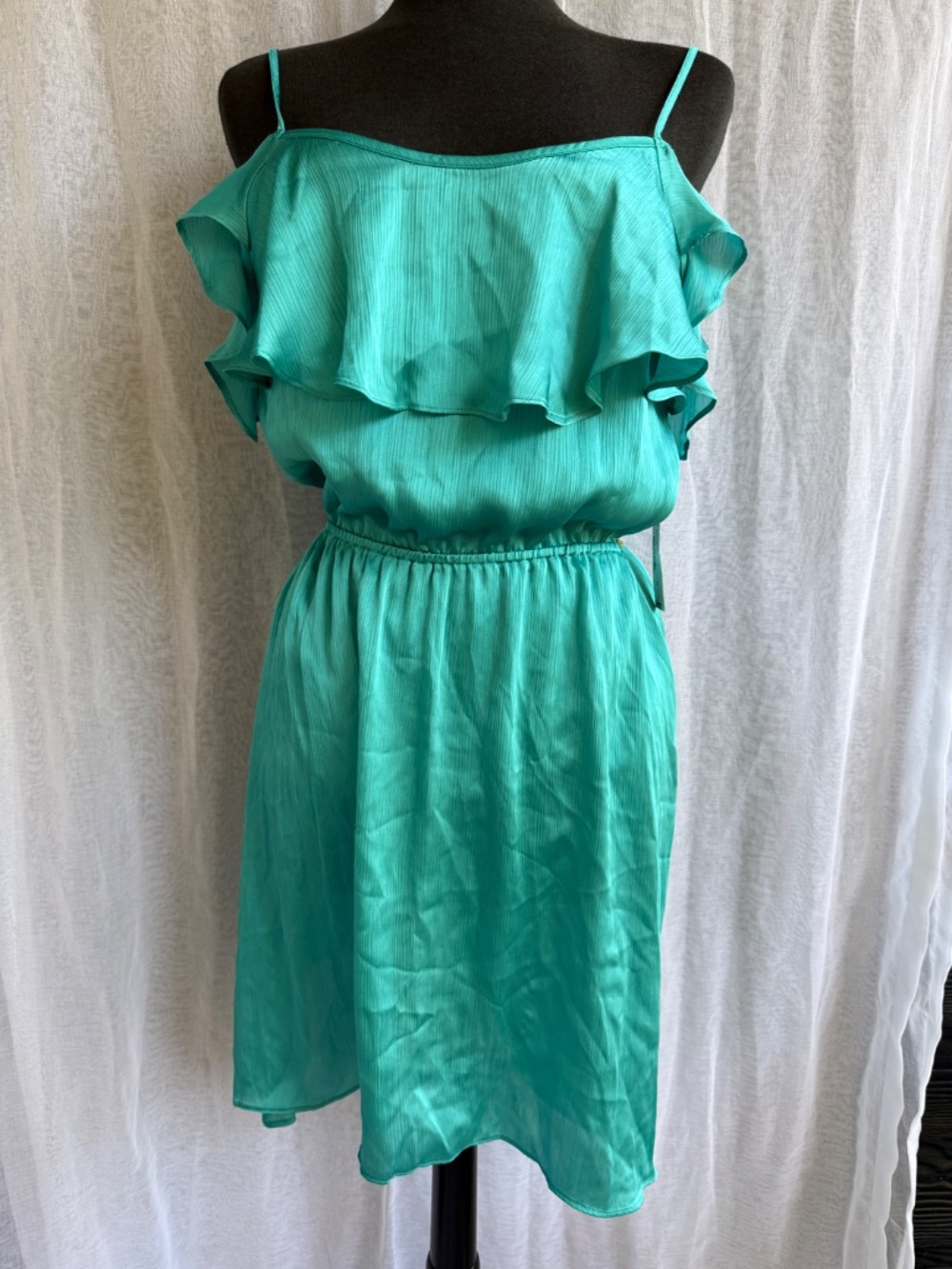 Bisou Bisou Turquoise Cocktail Dress | Size 12 | NWT | Summer Party Elegant Femi - Picture 2 of 8